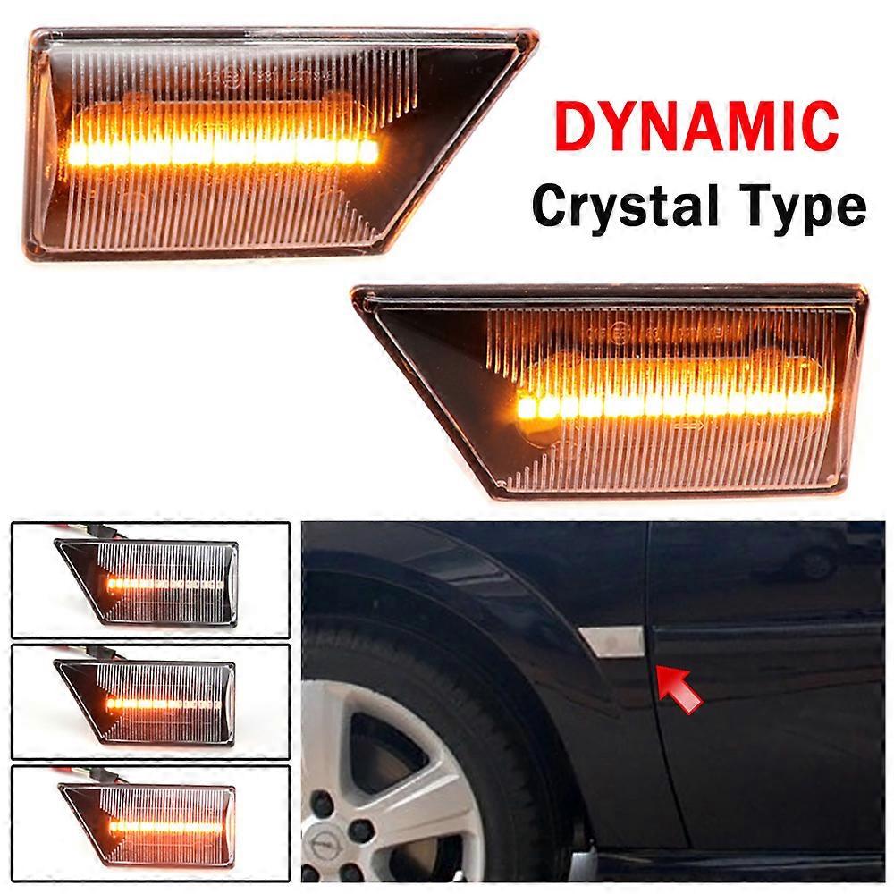 For Opel Vectra C 2002-2008 For Opel Signum 2003-2008 2 pieces Led Dynamic Side Marker Turn Signal Light Sequential Blinker