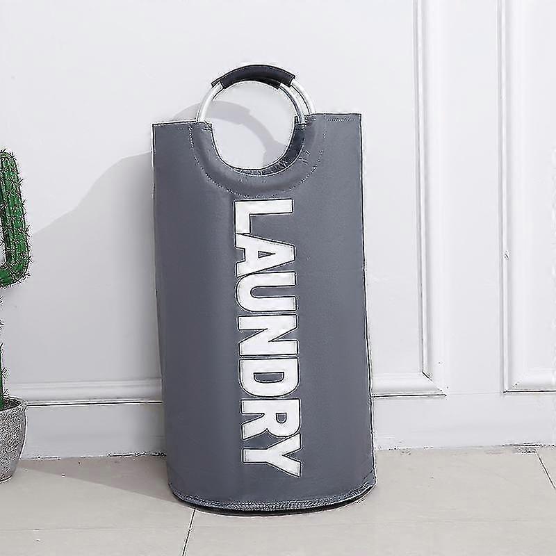 portable waterproof laundry hamper double layer heavy  dirty clothes