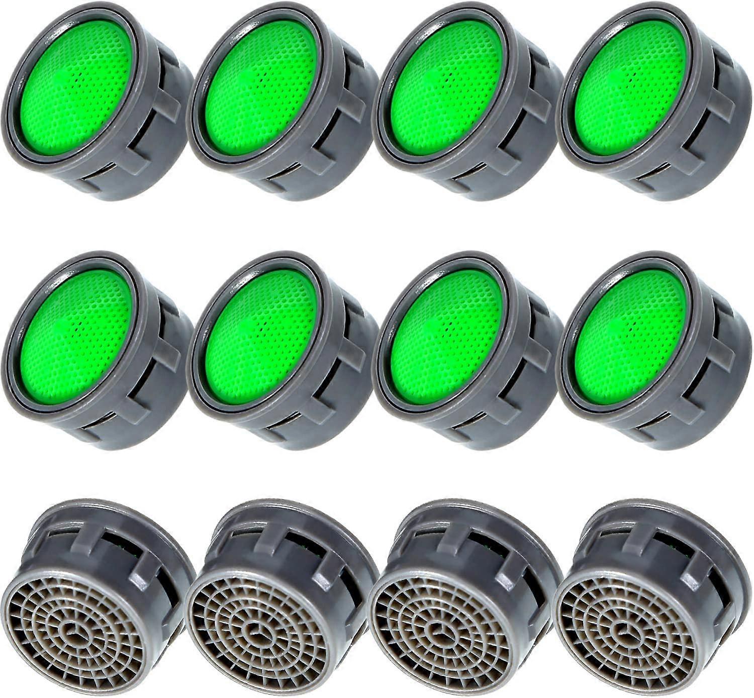 12 Pieces Faucet Aerators Water Faucet Aerators Faucet Flow Restrictor Insert Replacement Parts Aerators for Bathroom or Kitchen