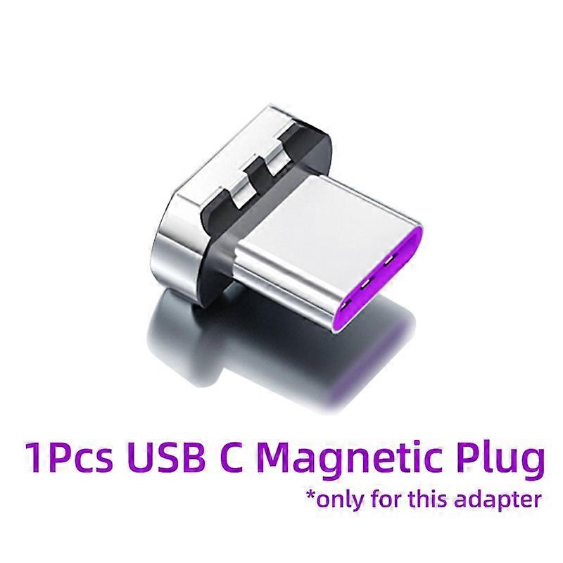 Magnetic adapter USB Type-C 100W, Fast load, magnet converter, magnetic cable, USBC connector at right angles