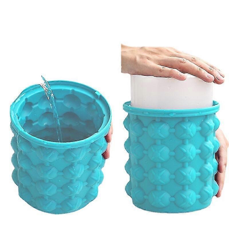 1100ml Double Cavity Silicone Ice Cube Mould Ice Bucket