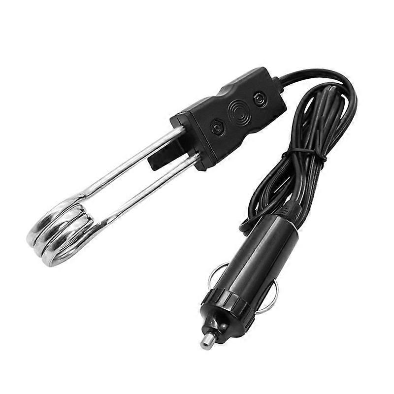 12/24V Portable Universal Car Electric Immersion Water Heater for Travel Camping Tea Coffee Immersion Heater Drink Boiler Kettles