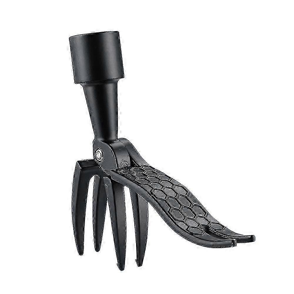 No-bend Standing Manual Weeding Shovel Weeding Rooter Weeder Gardening Tool1pcs-black