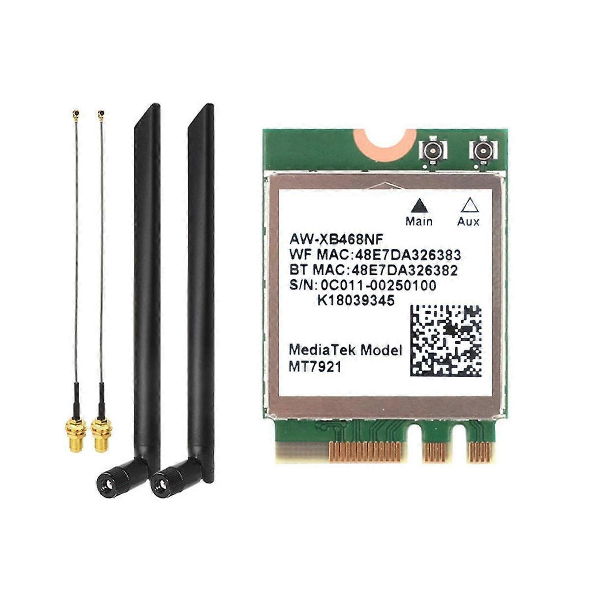 MT7921 WIFI6 2.4G 5G Gigabit Network Card Desktop Computer Laptop Built-in Wireless Network Card wi