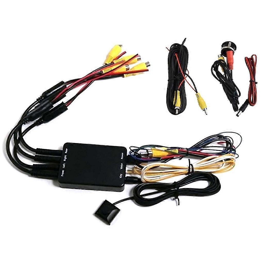 4 Way 360 Degree Parking Panoramic View Rearview View Camera Control Box System