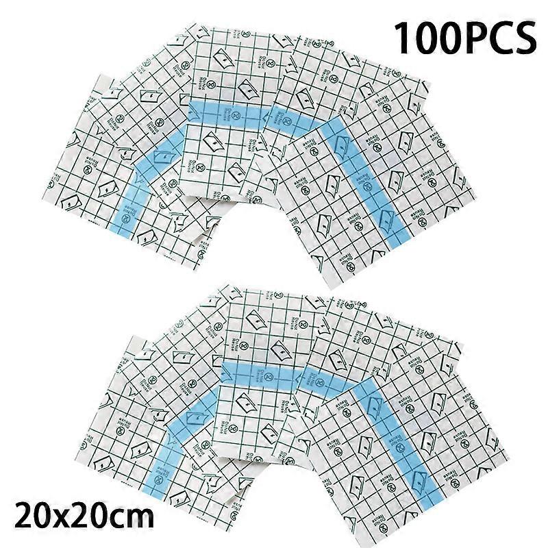 100 PCS Waterproof Transparent Adhesive Bandage Stretch Ultra-Thin Film Skin Paste Patch Skin-Friendly Dressing Tape New