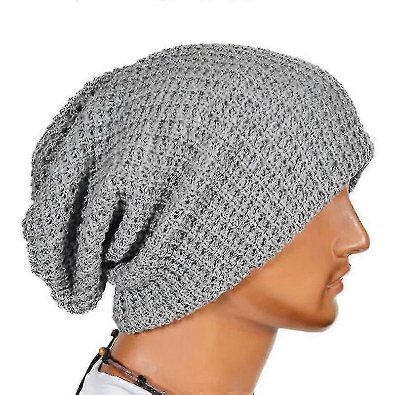 Men Oversize Beanie Cap Slouchy Knit Hats
