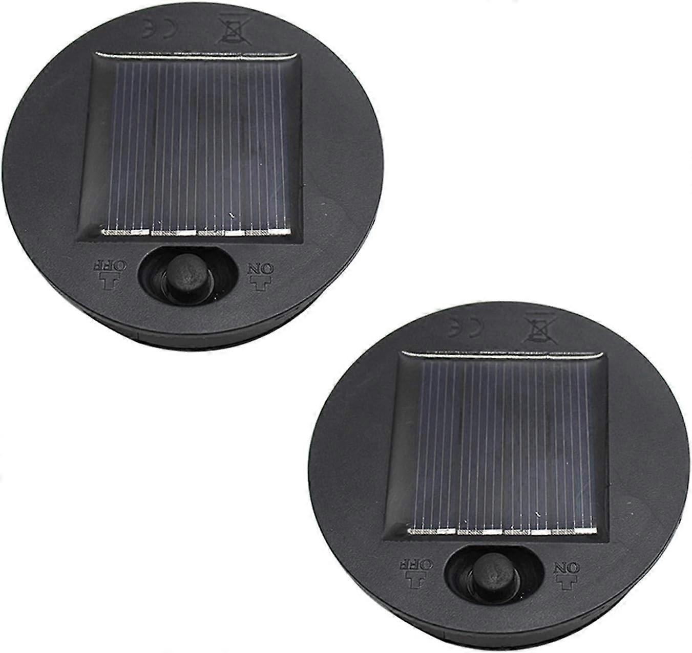 2 Pack Solar LED Lights Replacement for Solar Panel Lantern Outdoor Patio Pathway Yard Tabletop Decor (7cm),2024 Ping