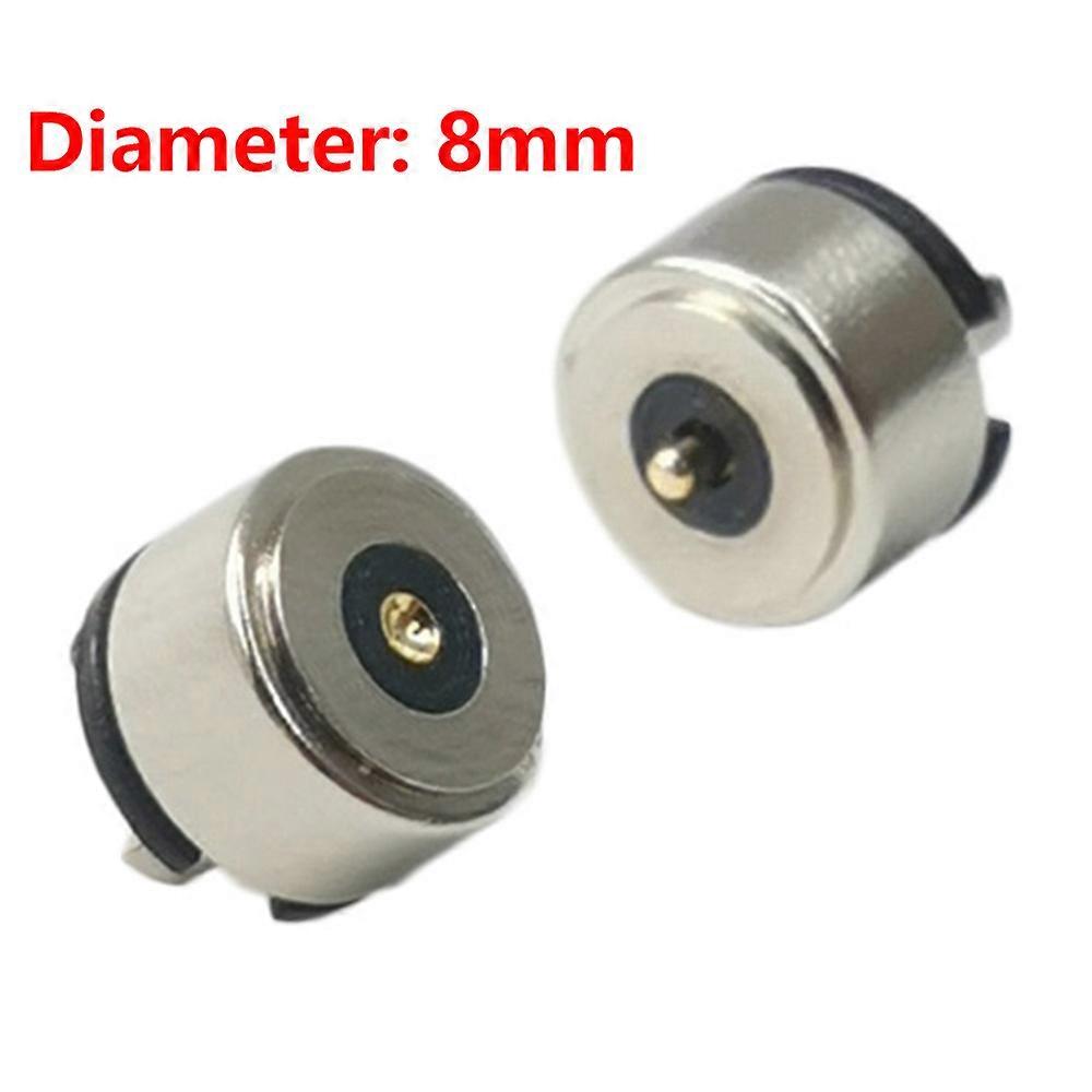 2-20PCS磁気コネクタ8mmポゴピンオスメス5V1A電源ソケットスプリング式磁気DC充電コネクタポート