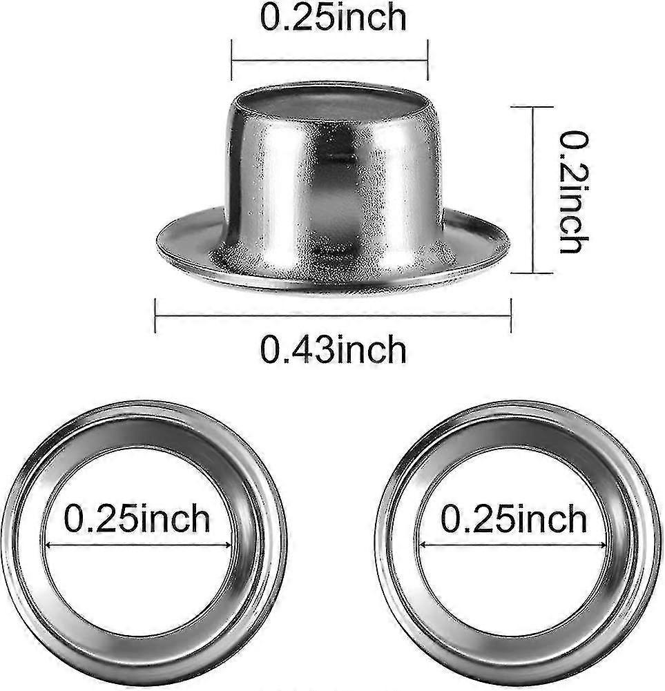 Grommet Eyelets Tool Kit, Embossing Adjustment Tool And 100 Eyelet Gro