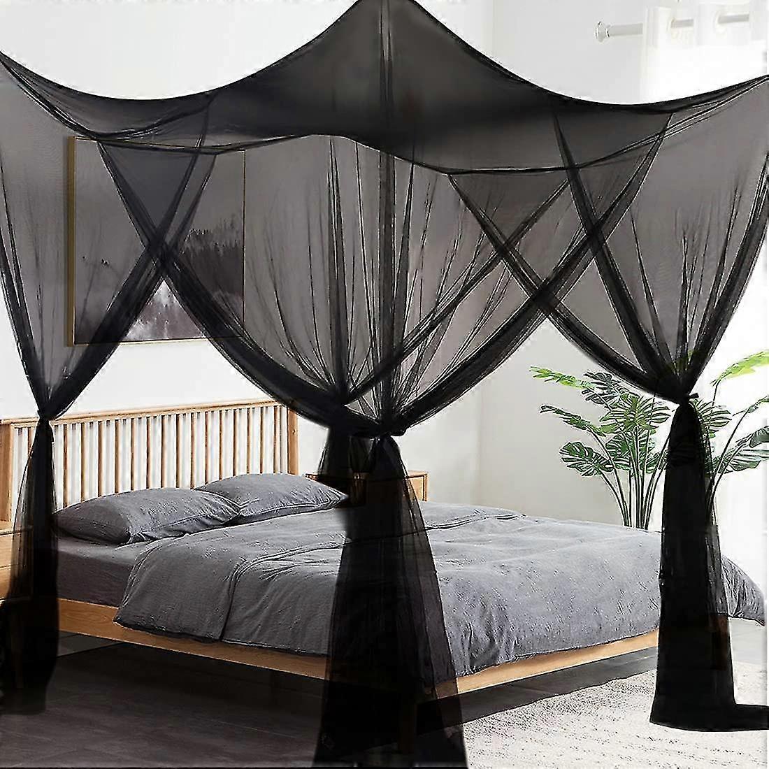 Mosquito Net For Bedspread, 4 Corner Post Curtains Bedspread Large Mosquito Net Bedroom Princess Dec