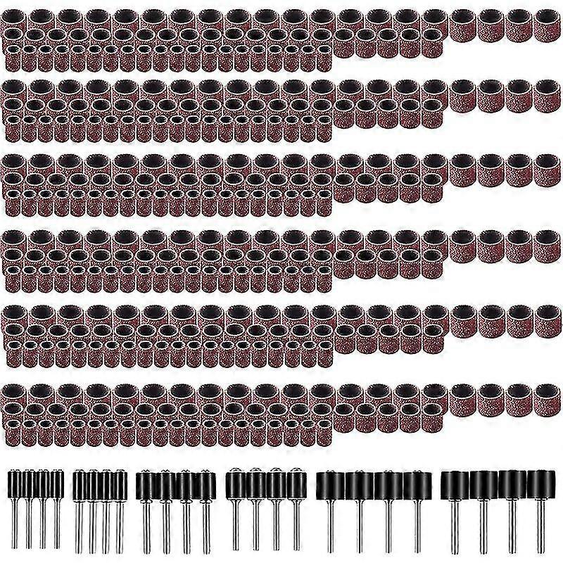 Sanding Drum Including 360 Pieces Sanding Bands And 24 Pieces Drum Mandrel For Dremel Rotary Tools