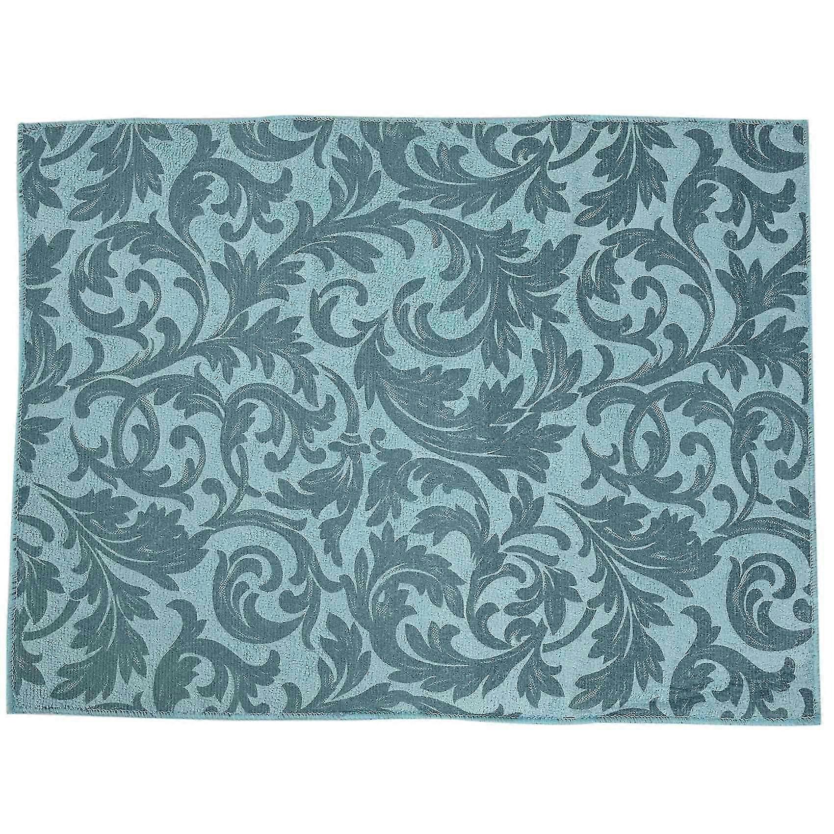 2 Pack Dish Drying Mat Absorbent Drying Mat Machine Washable Dish Drying Mats For Kitchen Counter Large (blue Vine)