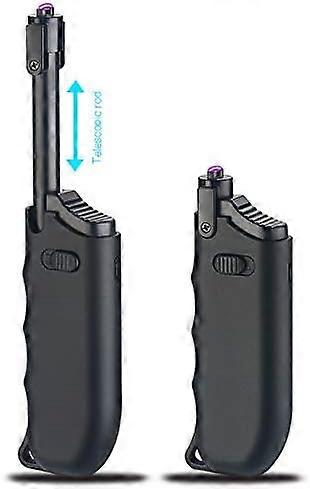 Arc Lighter Long Rechargeable Flameless Windproof Plasma USB Lighter 360 Rotating Flexible Elbow Portable Lighter with LED Battery Display Safety Swit