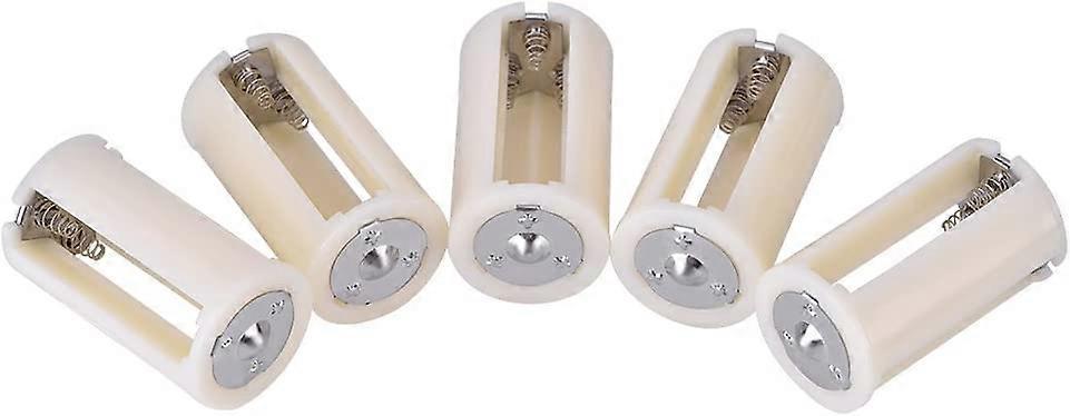 5pcs 3 x AA to 1 D Size Parallel Battery Holder Conversion Adapter