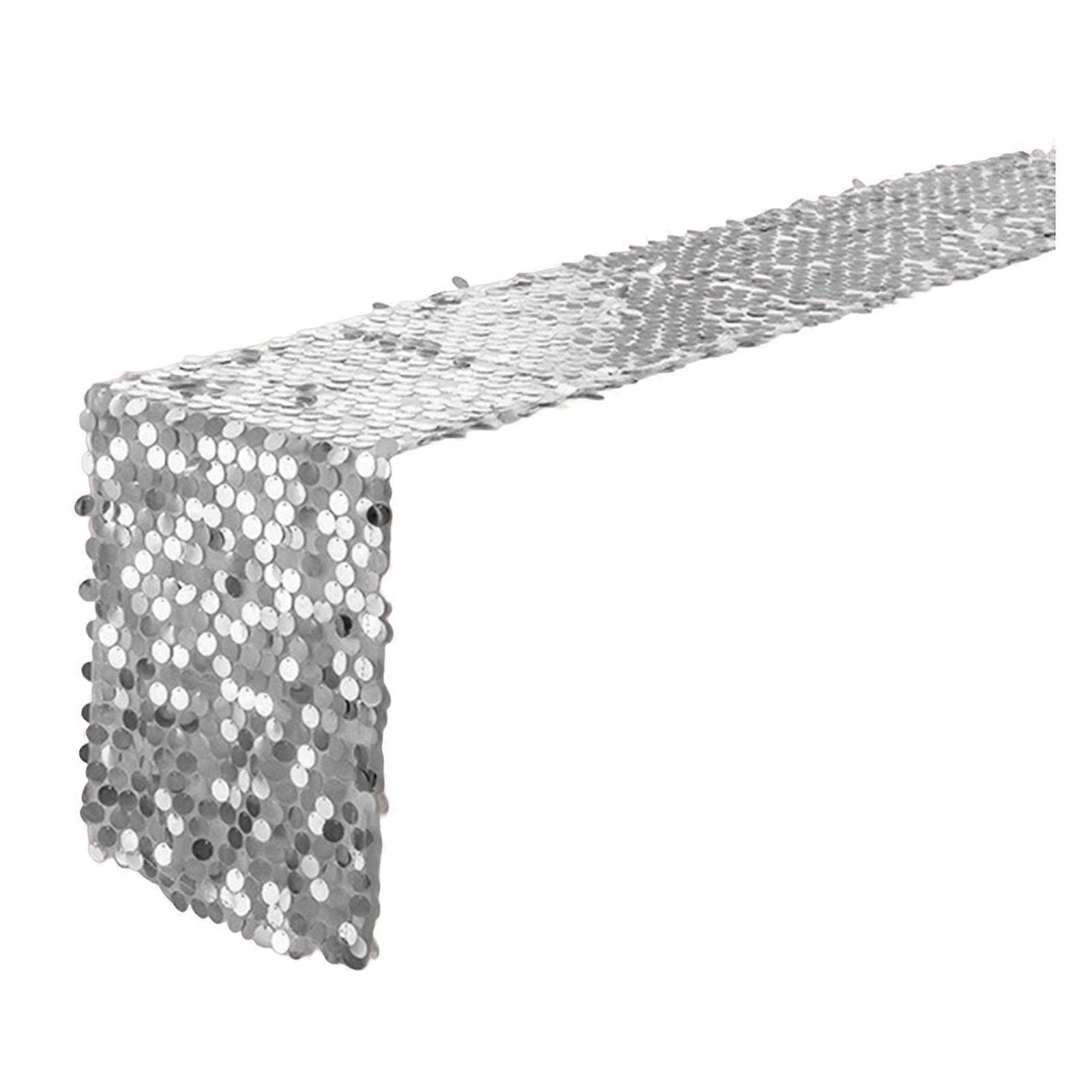 Large Sequin Table Runner Sparkling Bright Color Extra Long Wear Resistant Dinning Table Cover Decoration KAESI