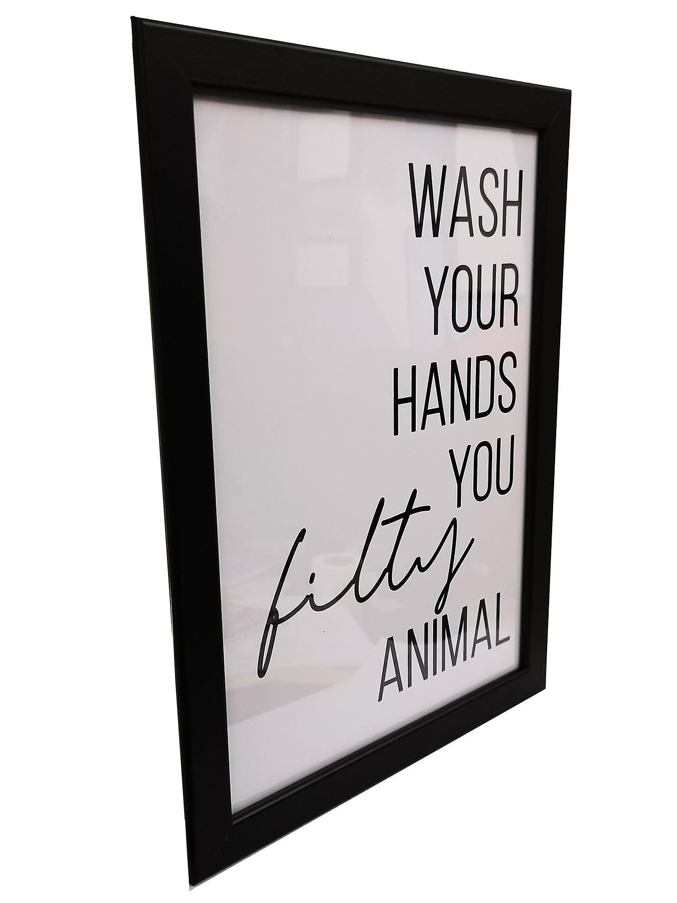 GNG FRAMED Funny Bathroom Wall Art Quotes Posters Decor Inspirational ...