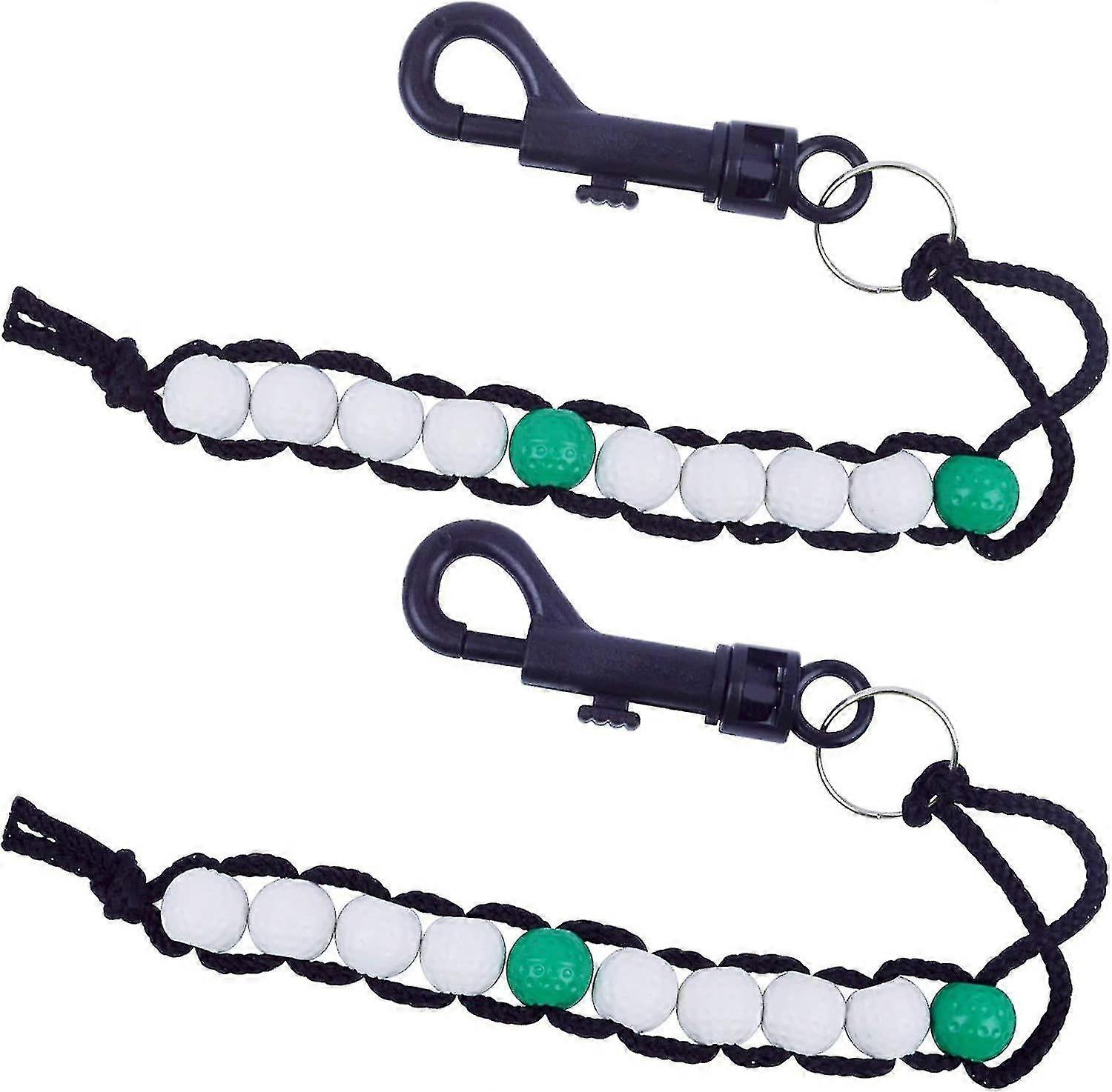 2pcs Golf Deluxe Beads Count Stroke Score Counter