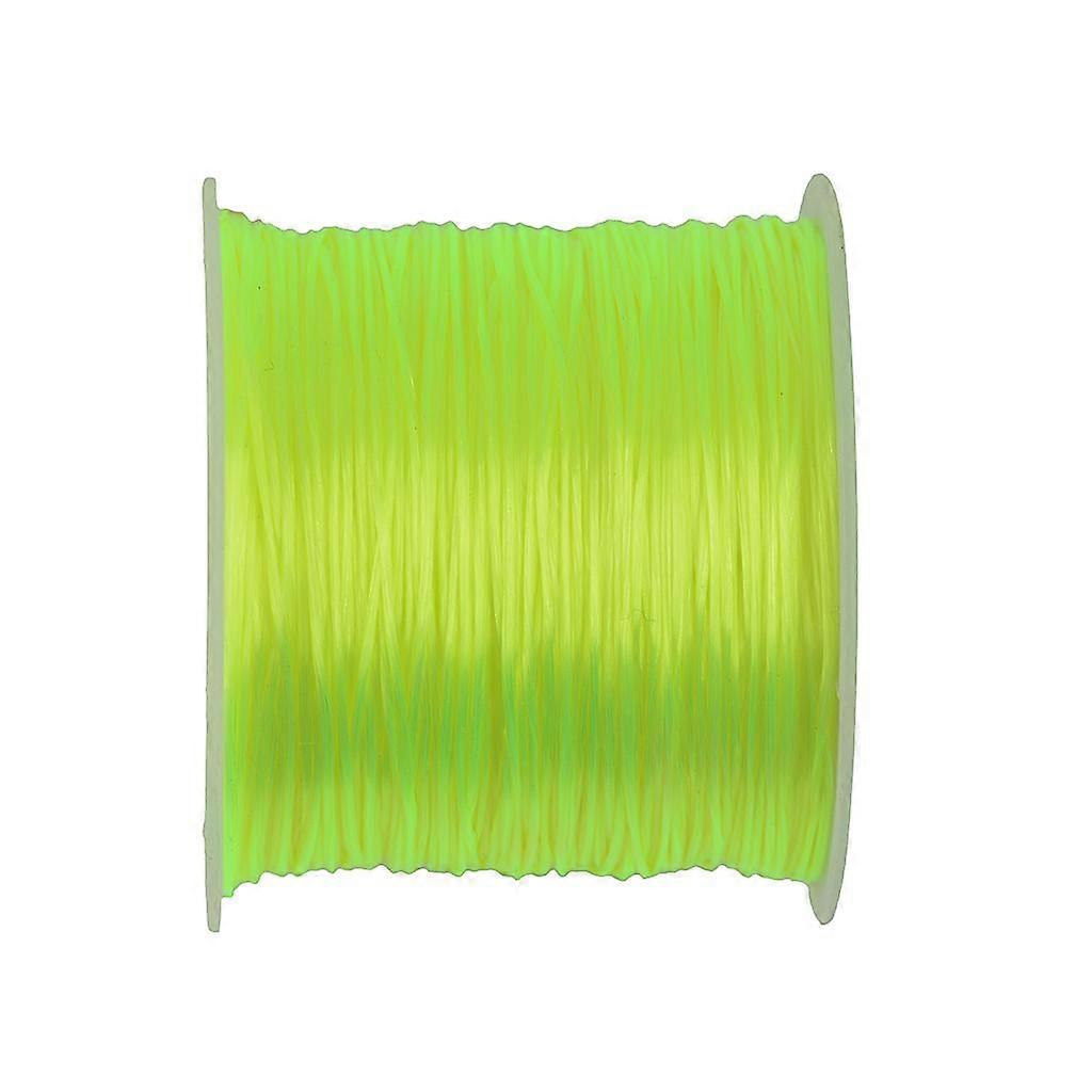 50 yards Stretch Polyester Crystal String Jewelry Making DIY Green Yellow