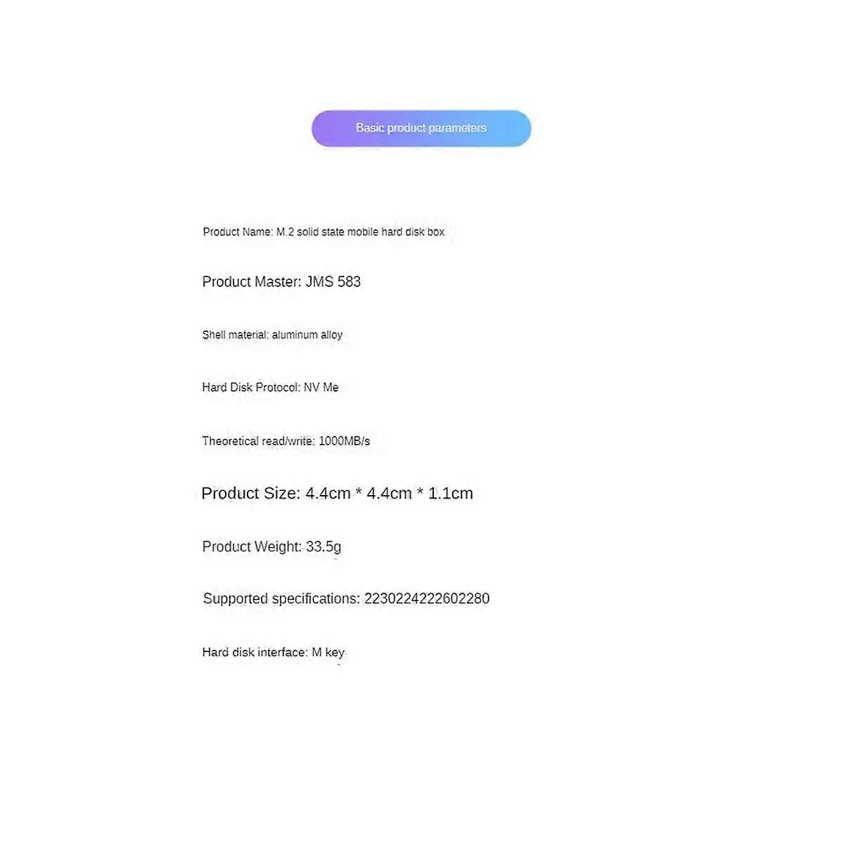 M.2 NVME SSD Enclosure Docking Station SSD Clone Enclosure M.2 SSD External Case 10Gbps M.2 NVME S