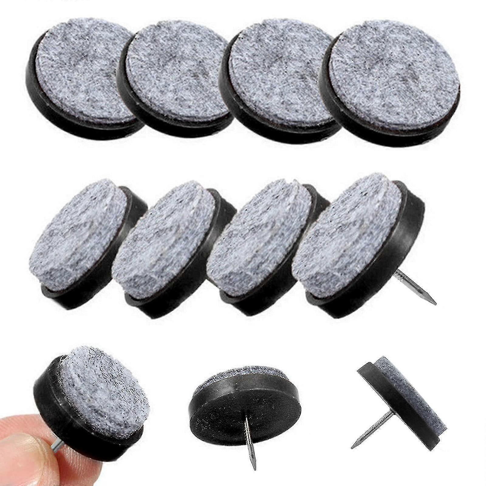 24pcs רהיטים רפידות לבד 20/ 28mmfoot ציפורניים ניילון רגל ציפורניים שולחן