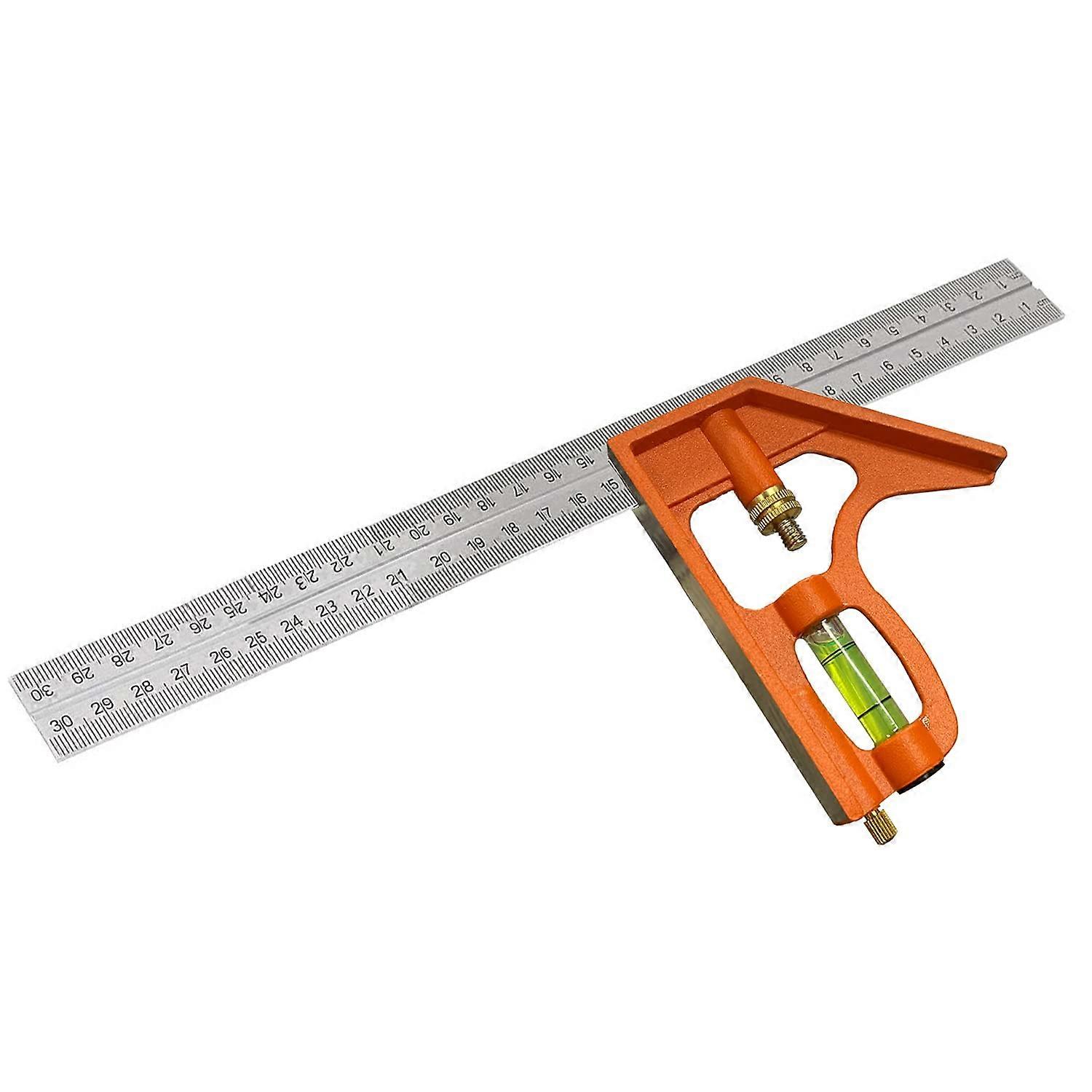 Combination Square - 300Mm Adjustable Multifunctional Ruler - 12Inch Angle Measu ^-6