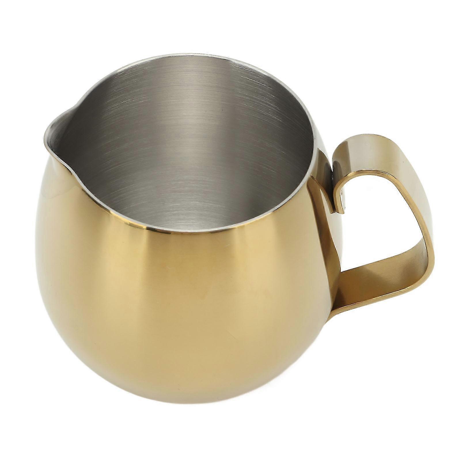 Tasse à lait à café en acier inoxydable Pichet à mousse de lait Cappuccino Latte Art Pot à lait Doré[PB]