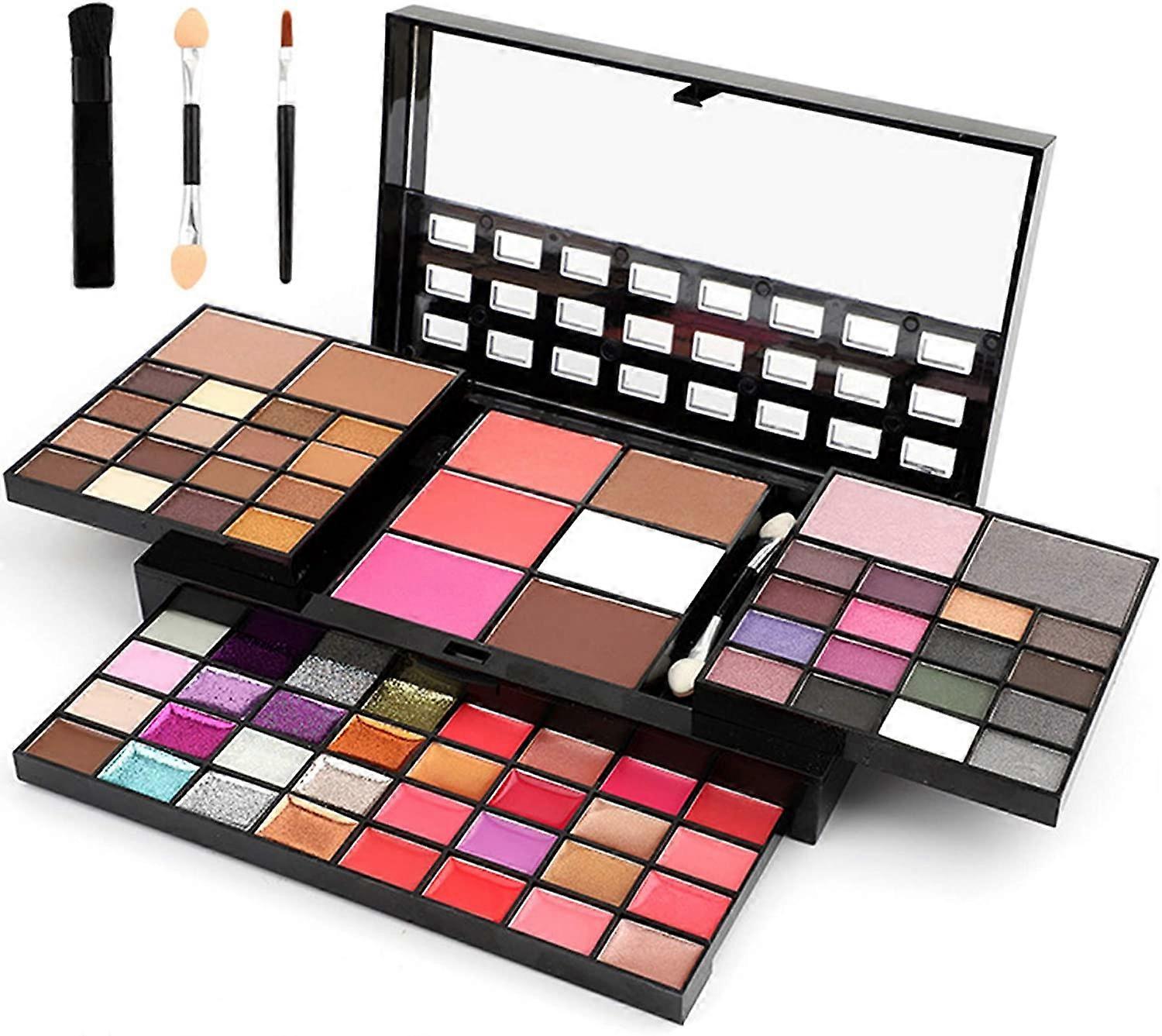 74 Colors Makeup Palette - Cosmetics Makeup Set - Lip Gloss & Blush & Foundation & Glitter & Eyeshadow Palette Women Makeup Set