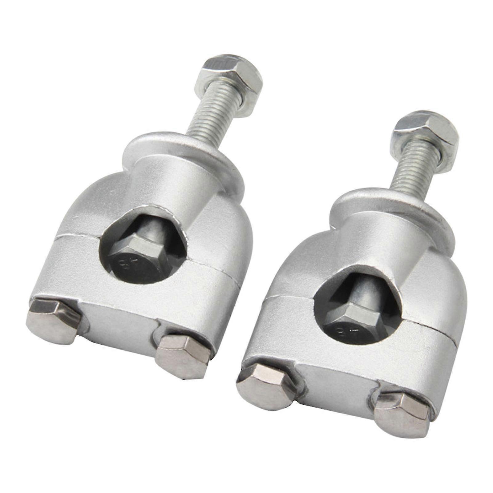 2pcs 22mm Handlebar Risers Clamp Portable Accessories Single Hole For Motorcycle
