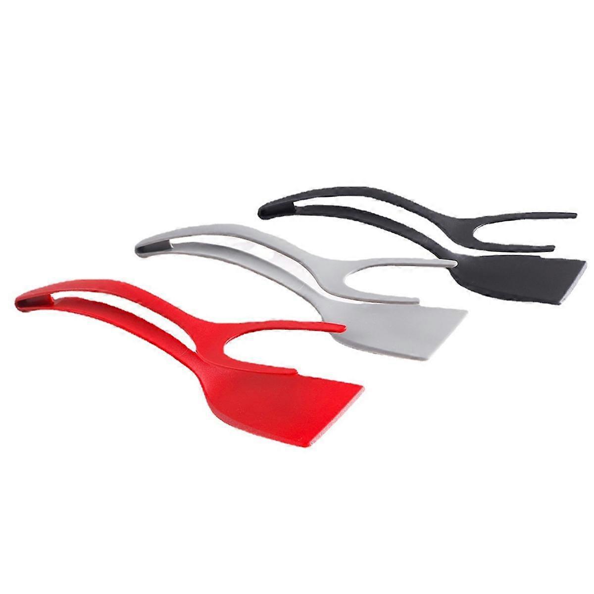 6PCS 2-In-1 Nylon Clip Cuisine Accessories Steak Spatula Tongs Flip Pliers Pancake Cooking Machine Tools