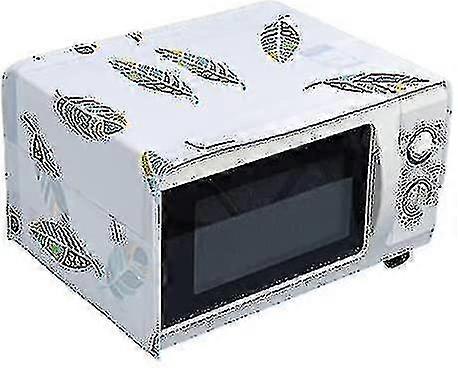 Microwave/multi-function Oven Dust Proof Cover Grease With Pocket Kitchen Protector(feather Pattern)