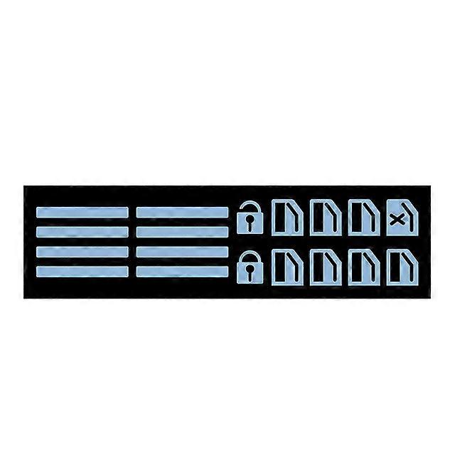 Car Button Stickers Luminous Switch Button Sticker for Car Glow In The Dark Vehicle Door Window Button Decals Night Safety Fluor