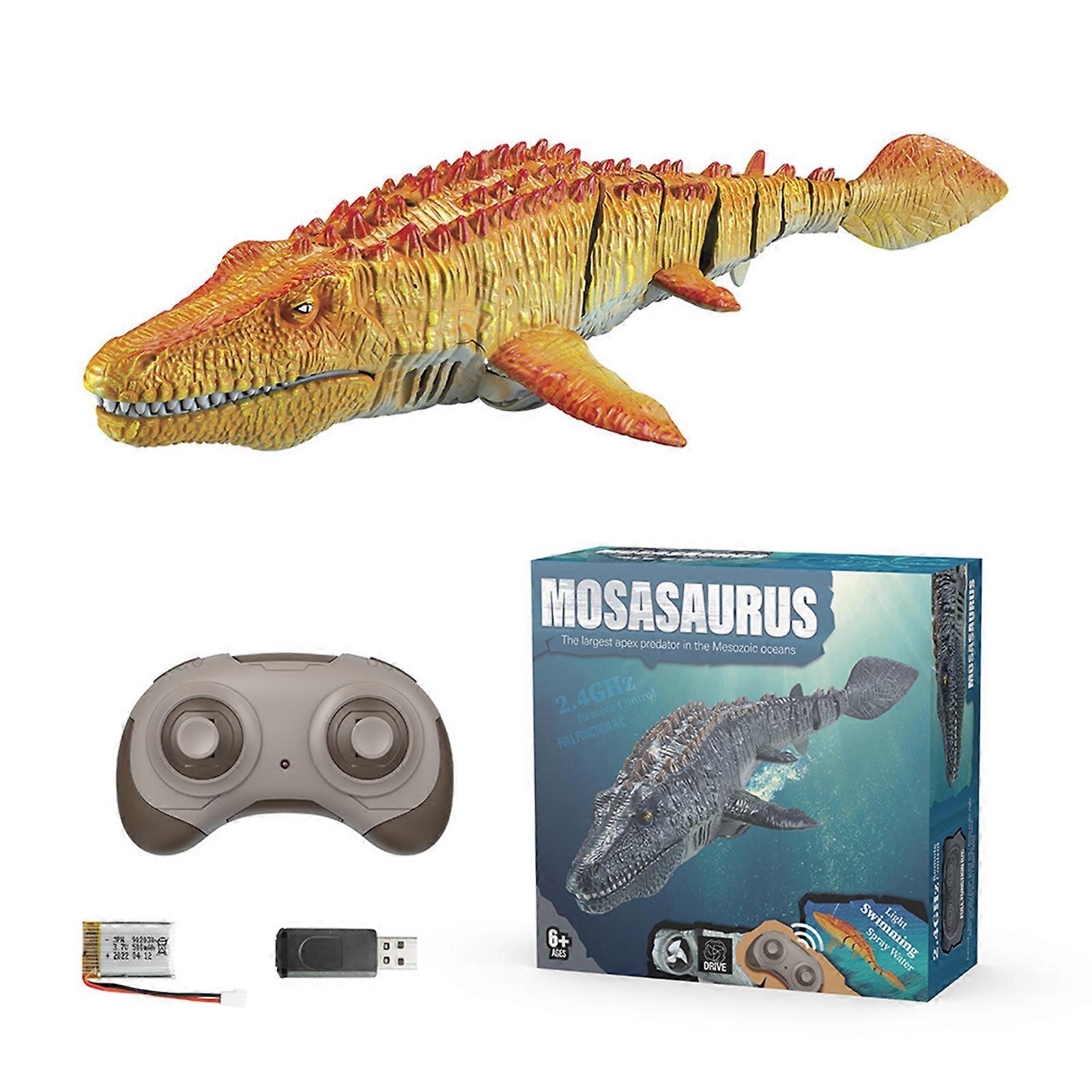 RC Boat Dinosaur 1:18 High Simulation Scale Dinos, with Light & Spray Water100% Brand new