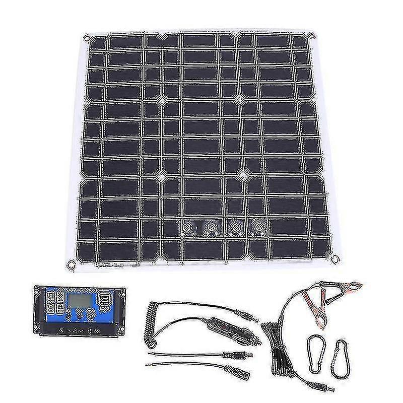 200 Watt 200w Solar Panel Kit With Lcd Solar Controller 12v Rv Boat