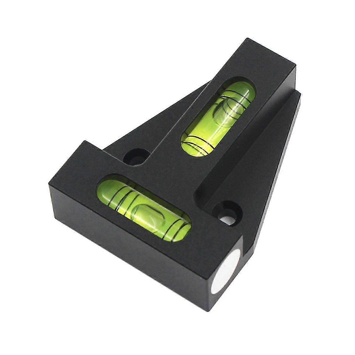 T Type Level Meter, Mini Spirit Level Bubble Two Ways T Type Portable Xy Dual-axis Horizontal Measurement Instrument B