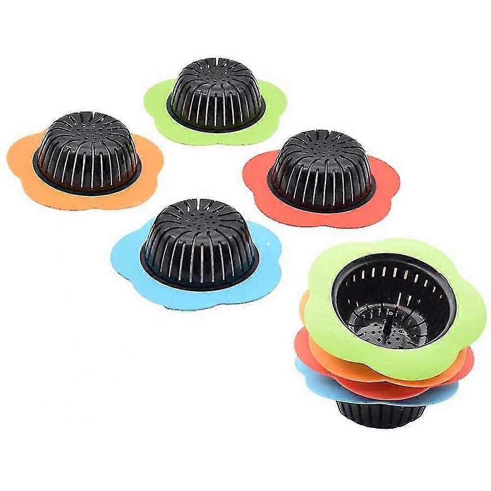 Silicone Kitchen Sink Strainer 4 Pack, Pouring Strainersdrain Filterlarge SHI
