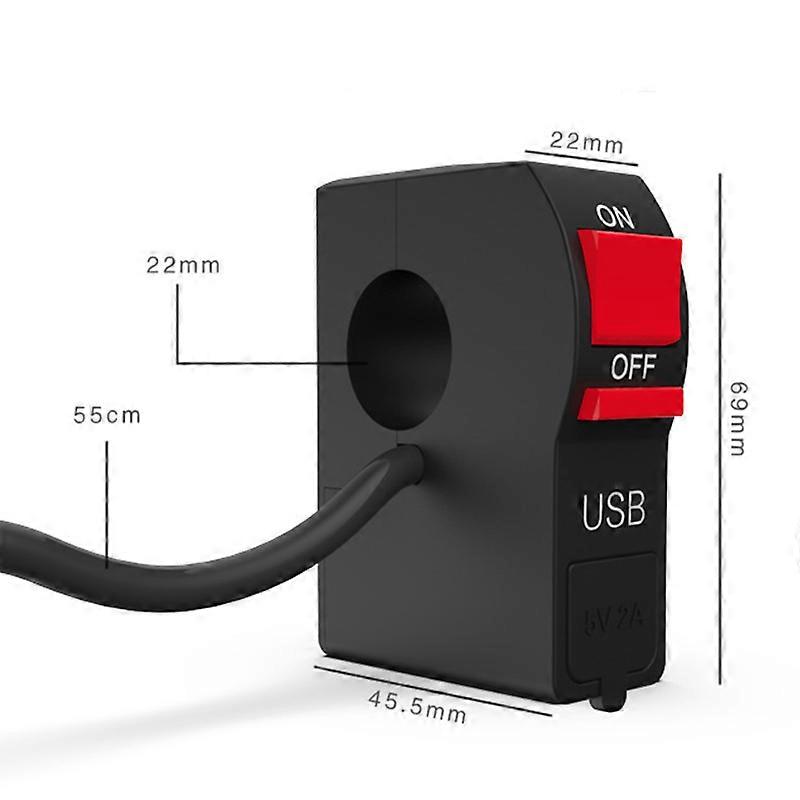 12V Universal Motorcycle Handlebar Switch 22mm 7/8\
