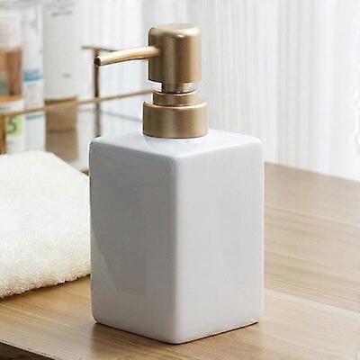 Nordic ceramic hand sanitizer bottle soap dispenser home el press empty shampoo water golden head