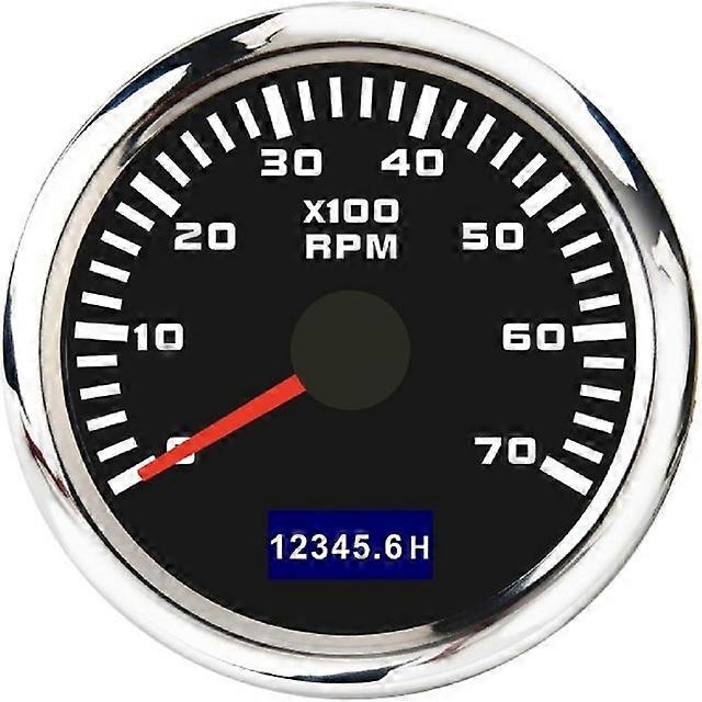 52mm Tachometer Sensor Hour Meter 3K-8K RPM Waterproof Hourmeter Gauge Lcd Display With Red Backlight For Marine Car Boat Yacht