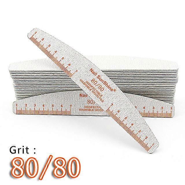 10pcs Washable Ruler Nail File Strong Sandpaper Nail Buffer Block For Manicure Lime a ongle 80/100/150/180/240/320 Boat Files