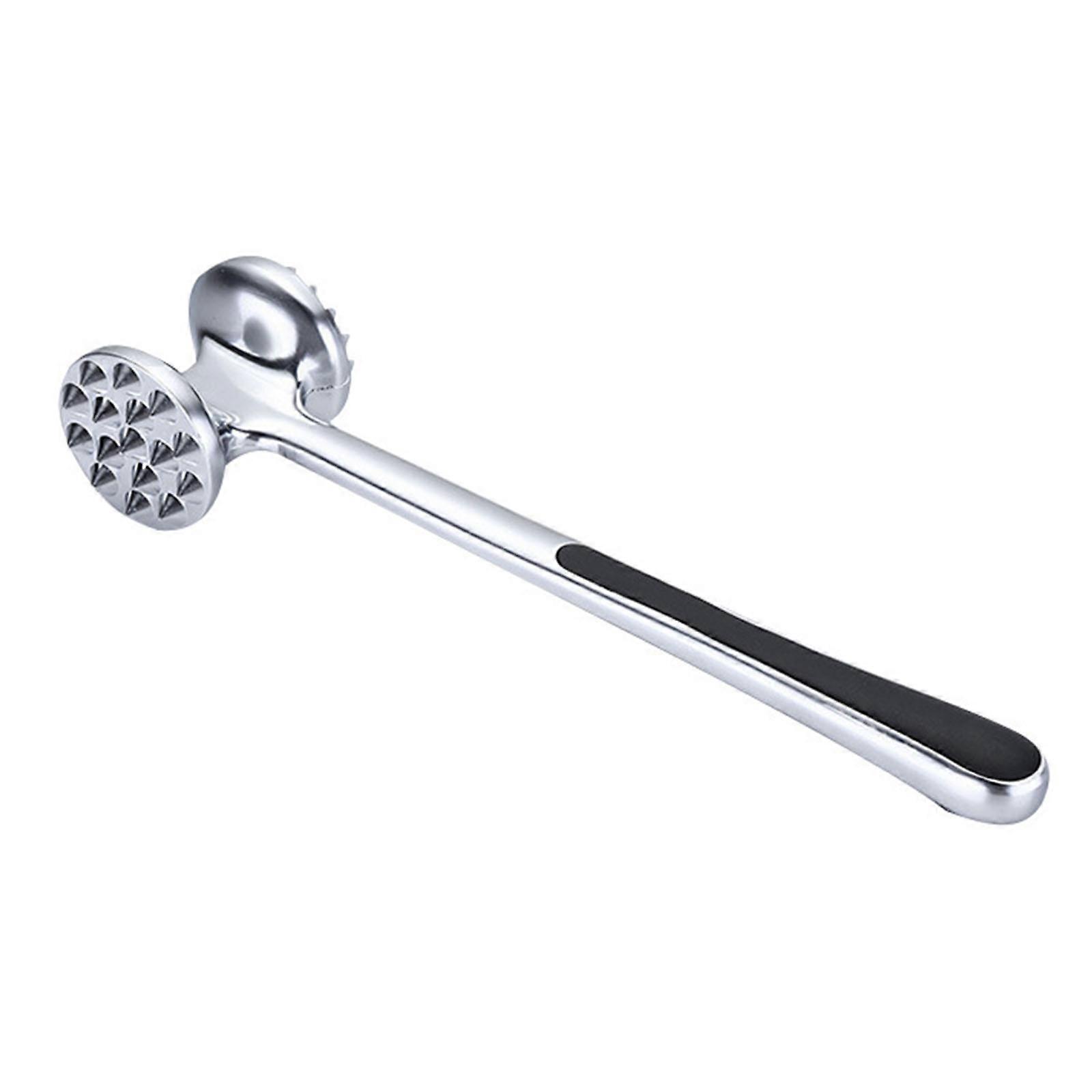 Rust Proof Zinc Alloy Kitchen Hammer with Ergonomic Rubber Handle Tenderizing
