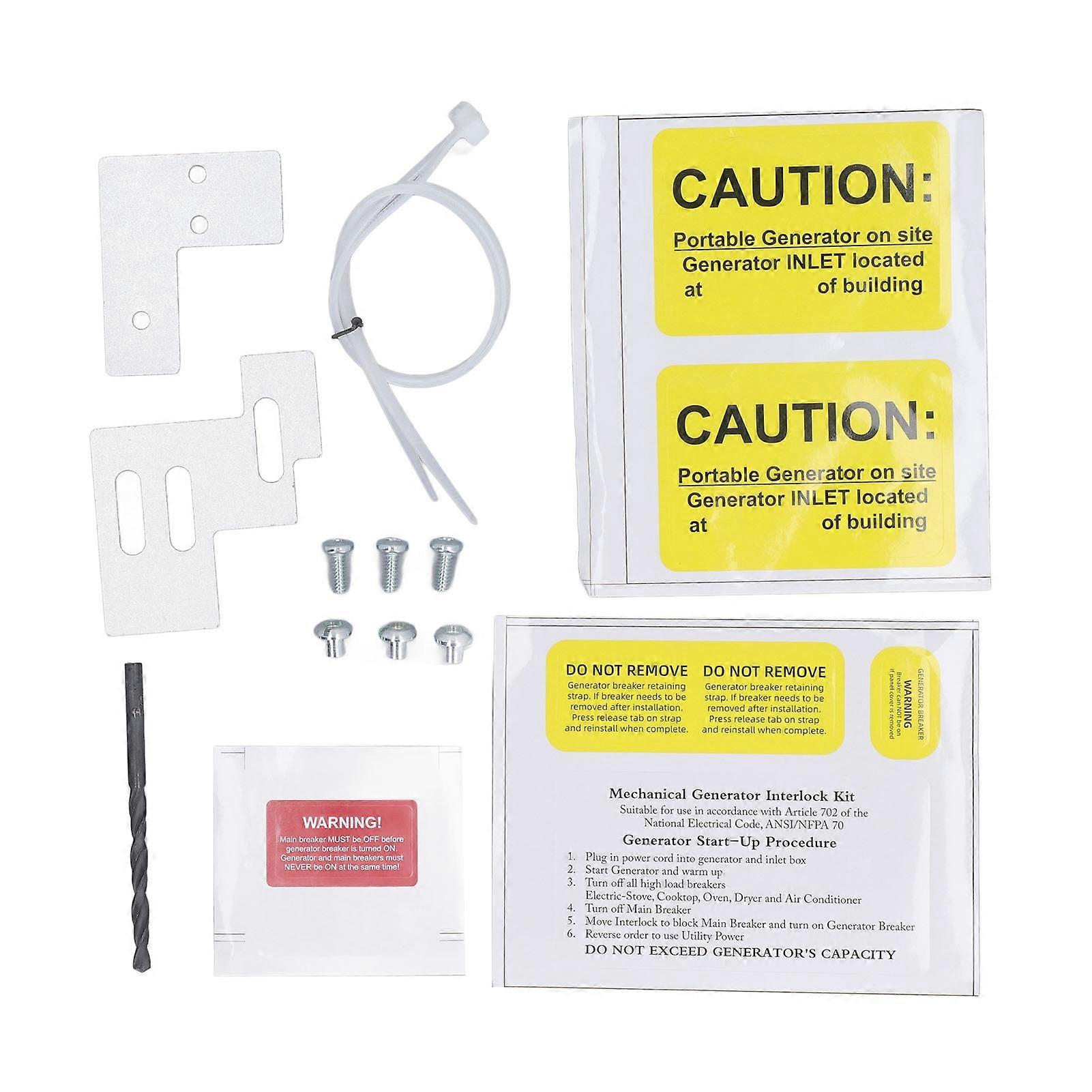 Generator Interlock Kit Aluminium Alloy 3/4‑7/8in Electrical Interlock Kit for Square D QO
