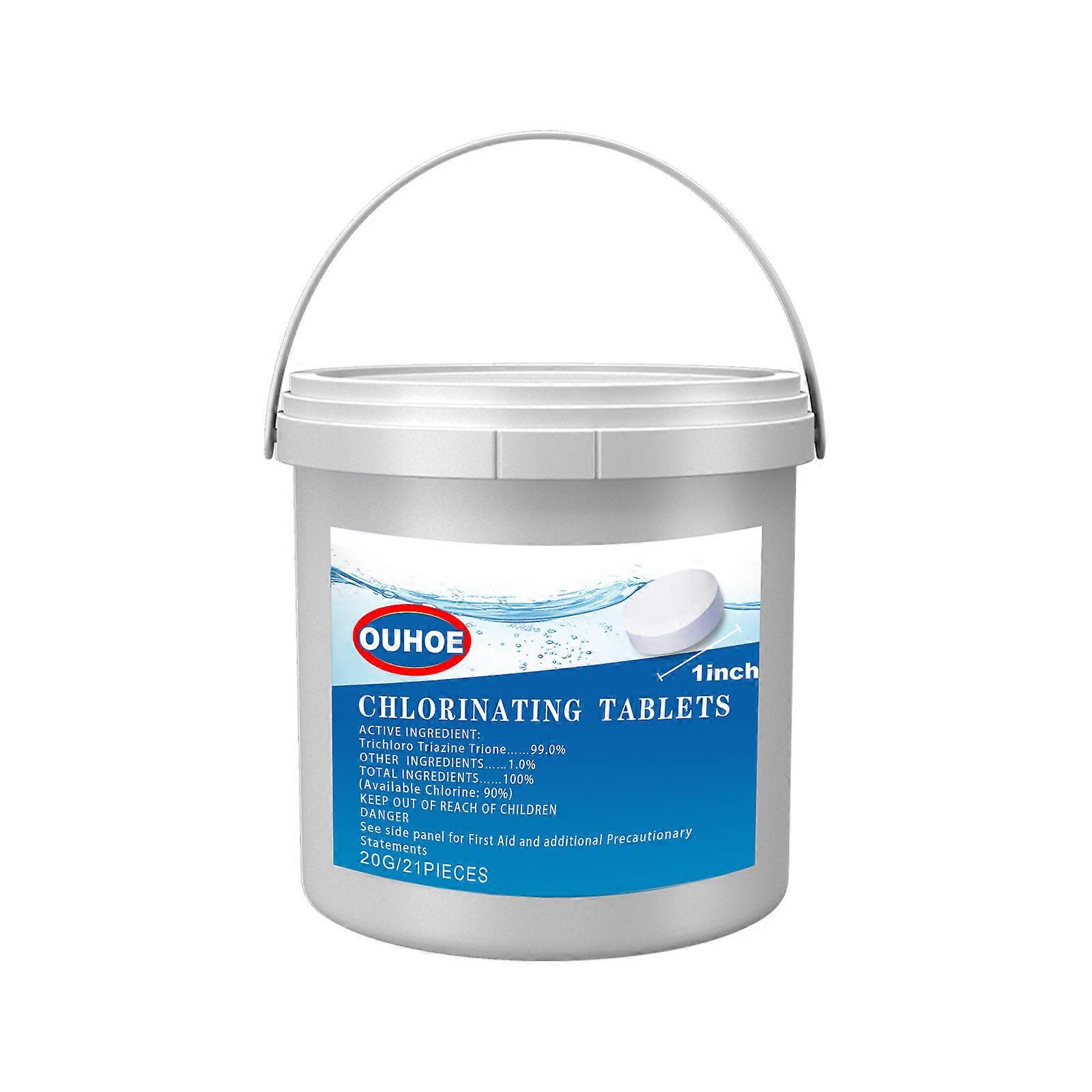 Pastilles de chlore stabilisé de 1 pouce Désinfectant pour piscine de qualité professionnelle