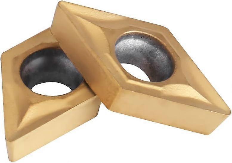 10pcs Diamond Shaped Rotary Inserts CNC Carbide Tools Steel Threading Tools for Lathes, Mills