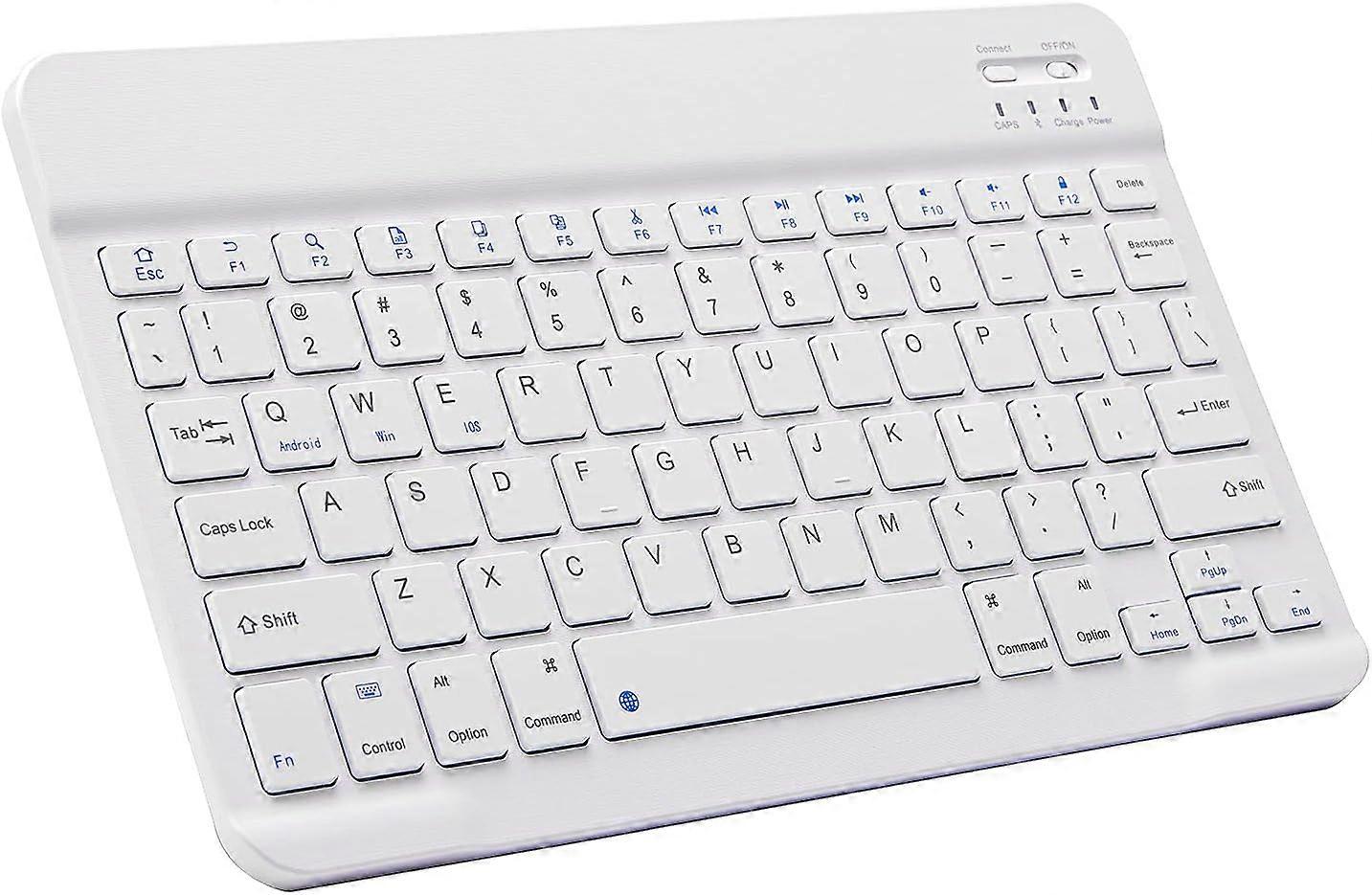 Bluetooth Keyboard, Ultra-Slim Rechargeable Wireless Bluetooth Keyboard compatible with iOS