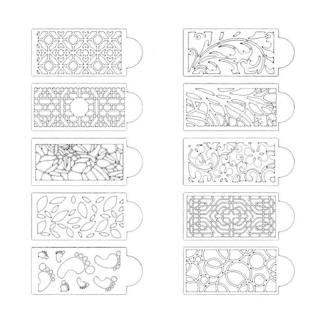 10 Pcs Wedding Cake Decorative Flower Edge Molding Exquisite Pattern Kitchen