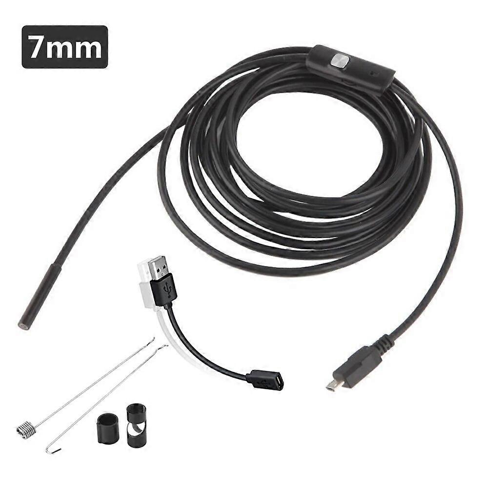 vedenpitävä 5,5 mm: n USB-endoskooppikamera endoskooppinen joustava IP67 6 LED-tarkastus älypuhelin autojen endoskooppi Android-puhelimeen