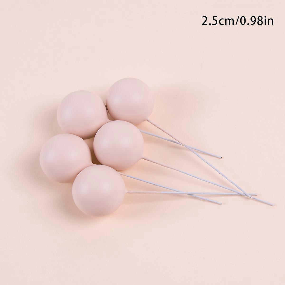 Décoration Gâteau 37 Pièces - Topper Happy Birthday, Boules Et Fleurs Rose/bleu - Pour Baby Shower, Anniversaire - 9