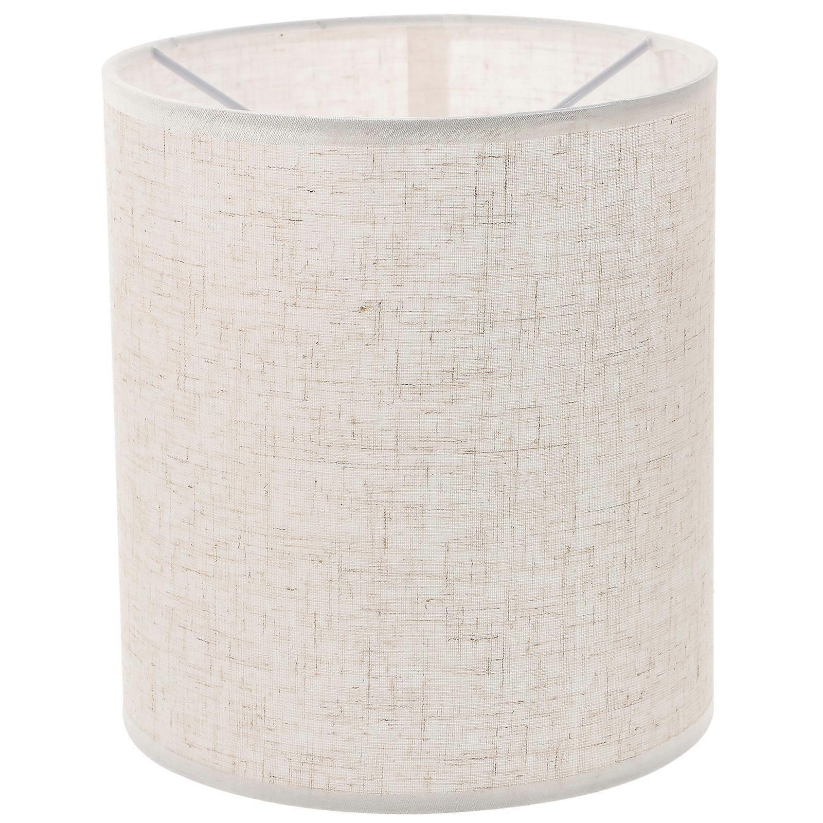 Linen Lamp Cover Replacement Lamp Shade Wall Light Cover Desktop Lampshade(E27)