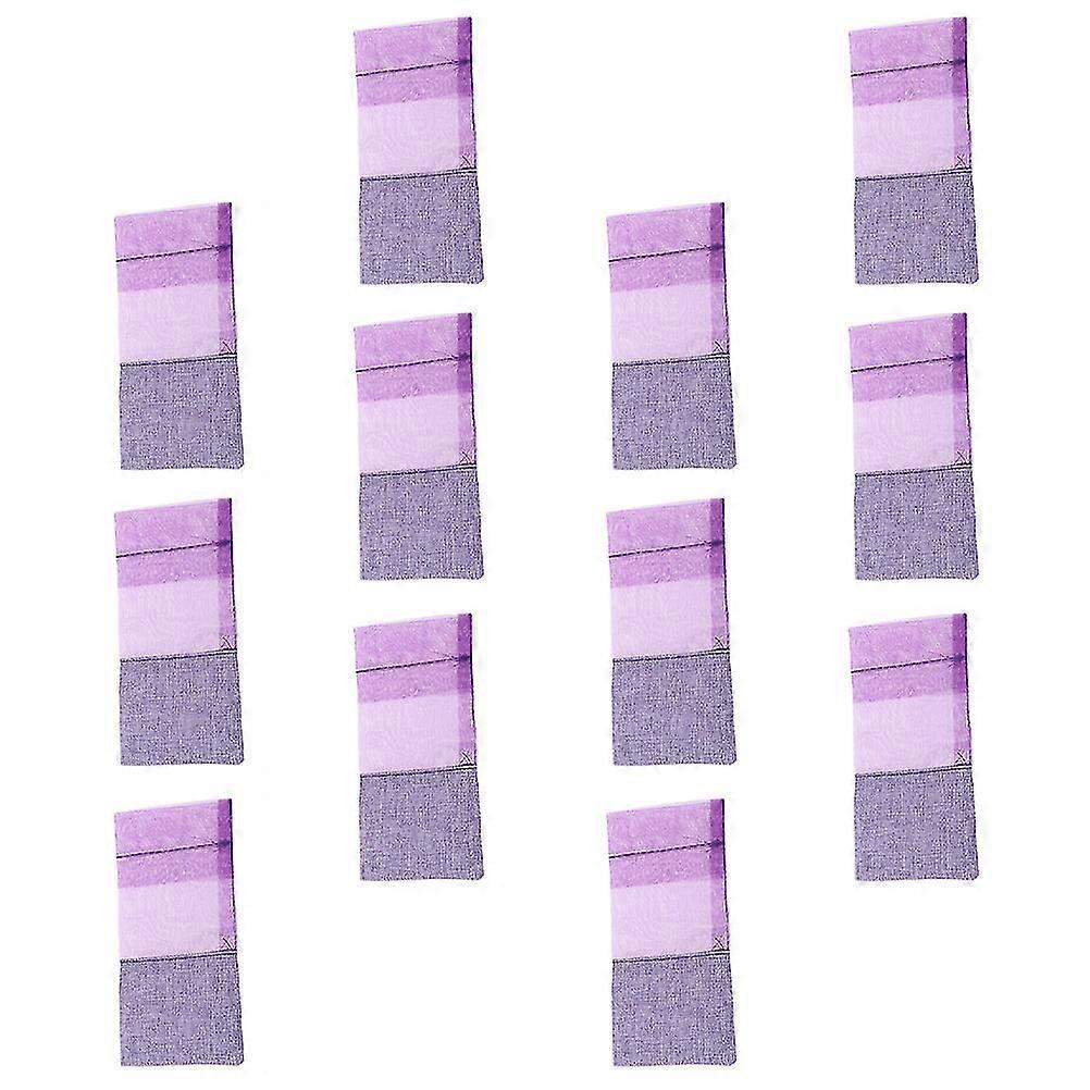 12pcs Petits sachets vides Sachets Sacs de gaze Sacs de stockage pour l’emballage des épices